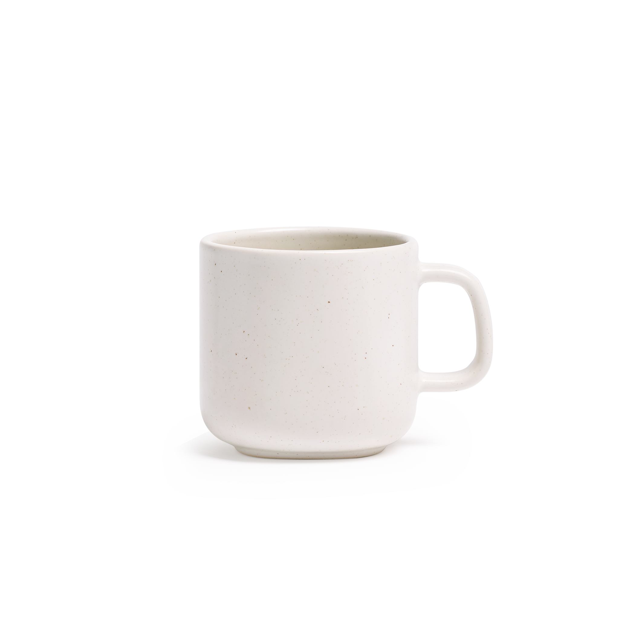 World® Slate 9 oz Square Mid-Rim Bright White Porcelain Coffee Mug